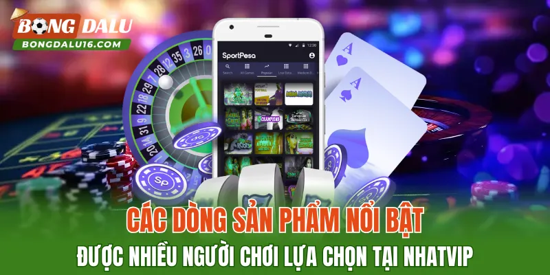 Các dòng sản phẩm nổi bật được nhiều người chơi lựa chọn tại NHATVIP